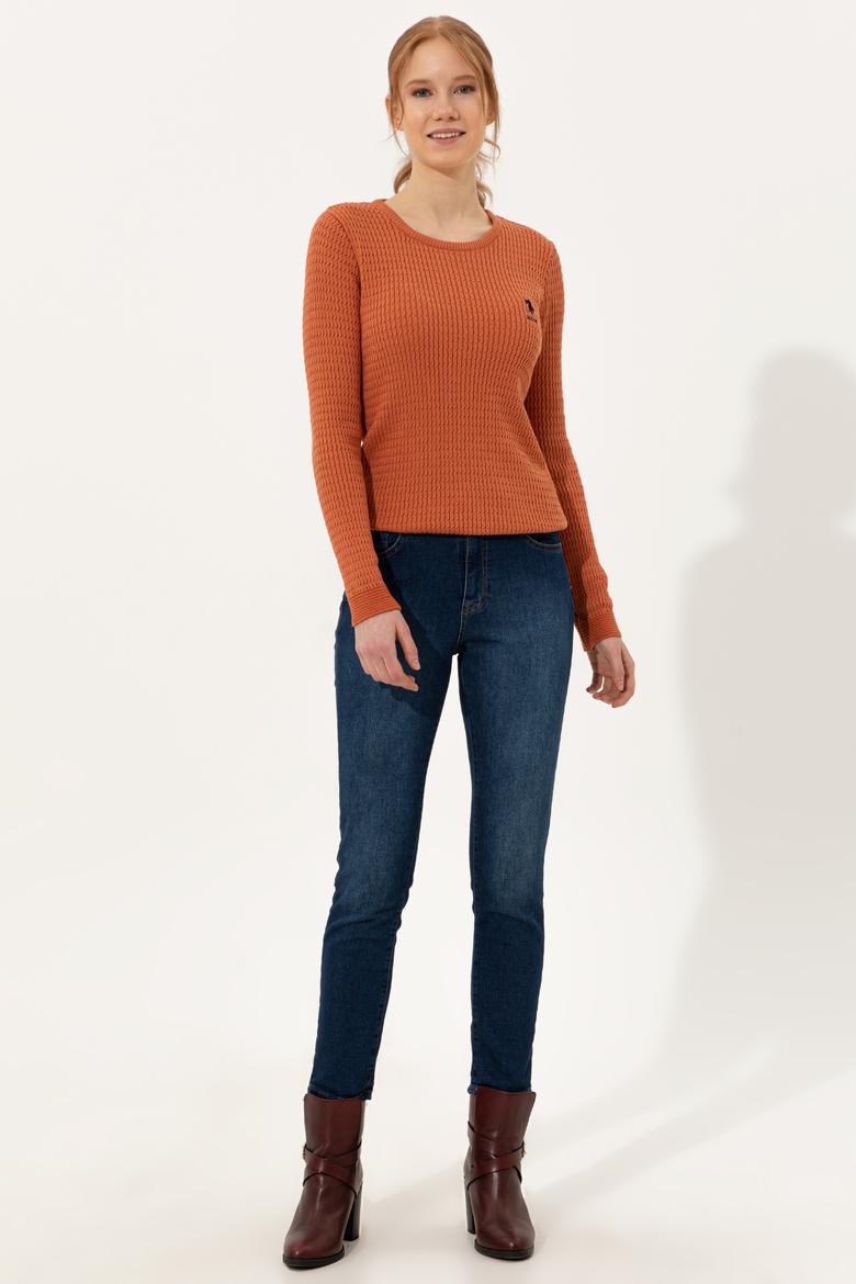 Kadın Kiremit Basic Kazak - 50255658014