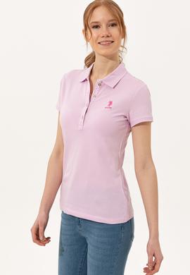 Kadın Manolya Basic Polo Yaka Tişört - 50246287087