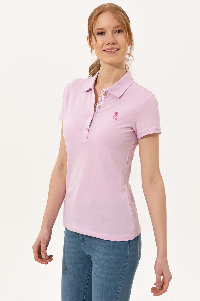 Kadın Manolya Basic Polo Yaka Tişört - 50246287087