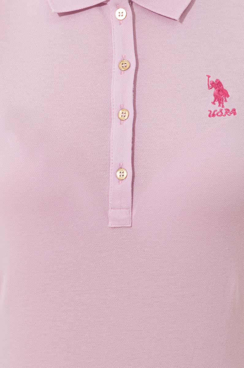 Kadın Manolya Basic Polo Yaka Tişört