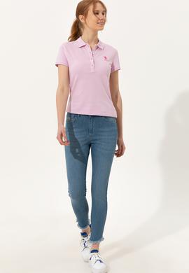 Kadın Manolya Basic Polo Yaka Tişört - 50246287087