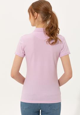 Kadın Manolya Basic Polo Yaka Tişört - 50246287087