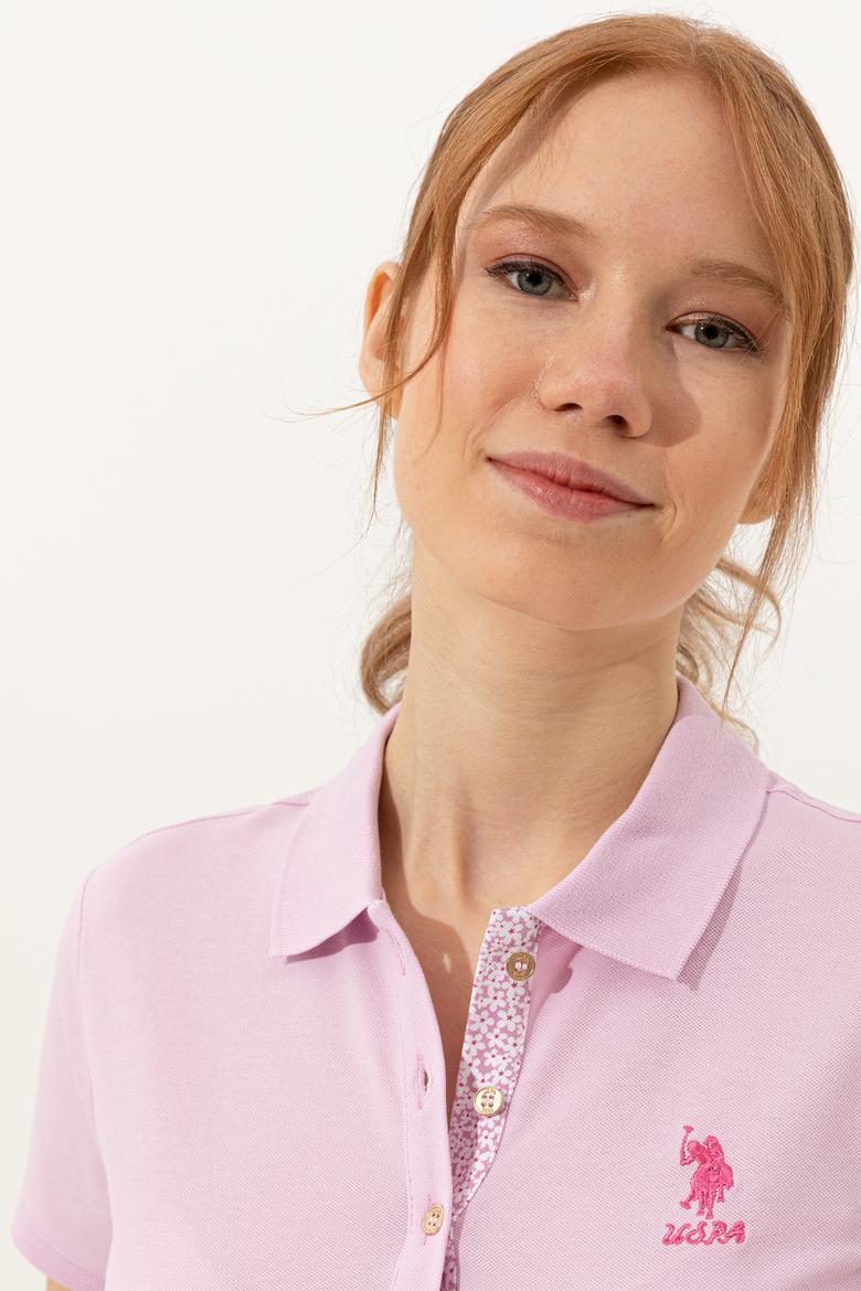 Kadın Manolya Basic Polo Yaka Tişört - 50246287087