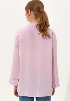 Kadın Manolya Uzun Kollu Gömlek - 50247456008