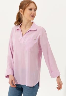 Kadın Manolya Uzun Kollu Gömlek - 50247456008