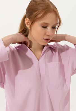 Kadın Manolya Uzun Kollu Gömlek - 50247456008