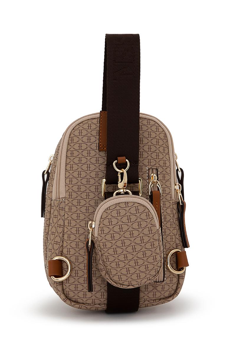 Kadın Koyu Bej Bodybag Çanta - 50259078003