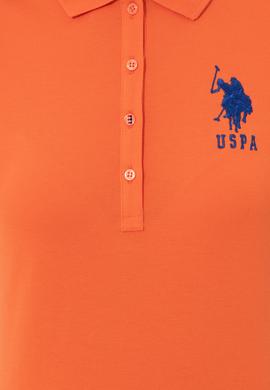 Kadın Turuncu Basic Polo Yaka Tişört - 50248991081