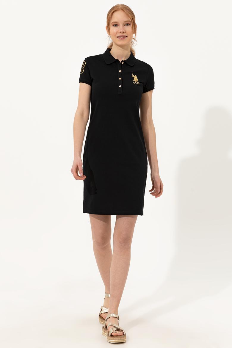 Kadın Siyah Örme Elbise