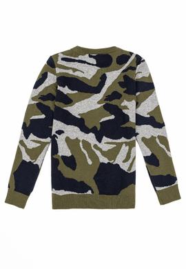 Erkek Çocuk Haki Bisiklet Yaka Triko Kazak - 50237685005