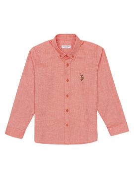 Erkek Çocuk Kırmızı Uzun Kollu Basic Gömlek - 50247649118