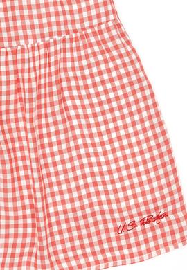 Kız Çocuk Kırmızı Dokuma Elbise - 50247464004