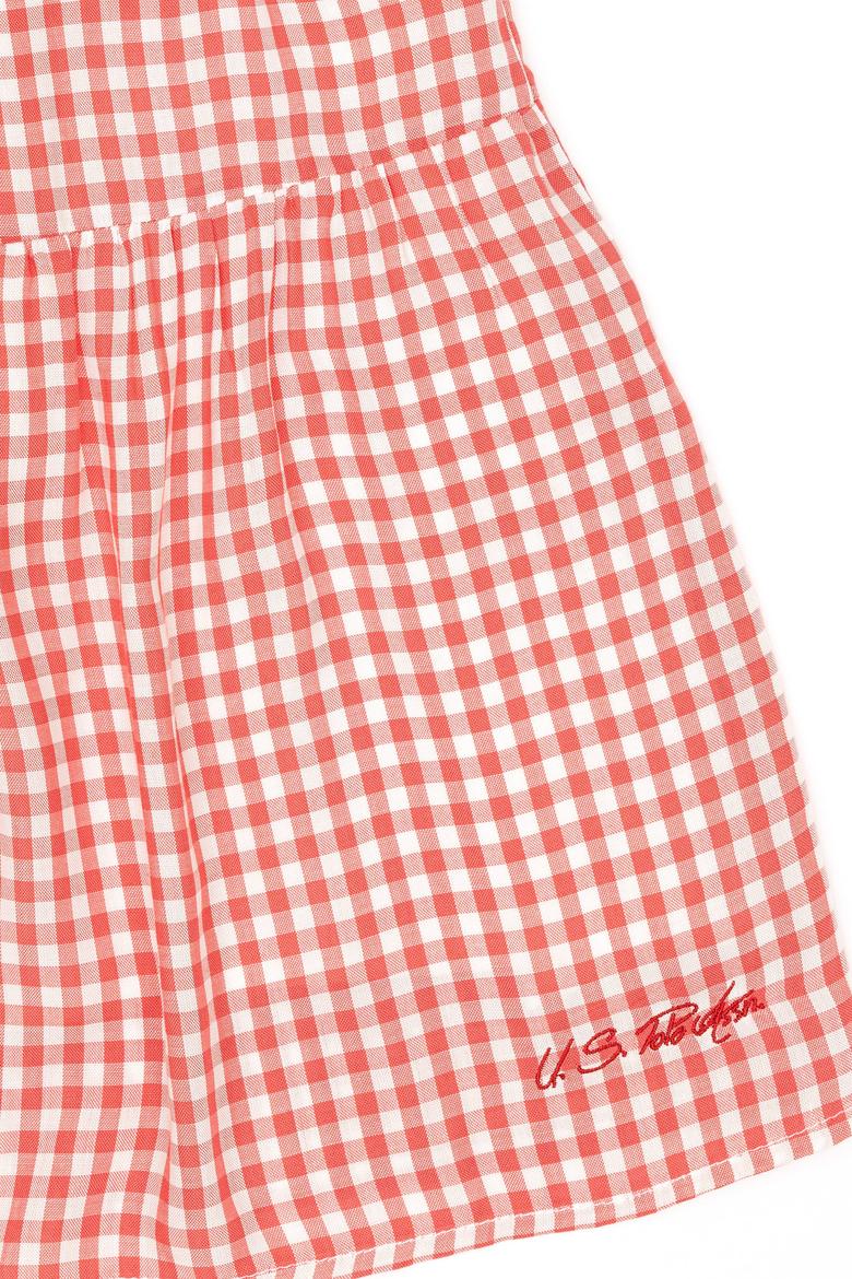 Kız Çocuk Kırmızı Dokuma Elbise - 50247464004