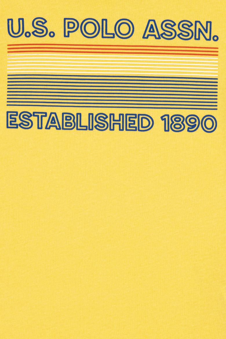 Çocuk Açık Sarı Bisiklet Yaka Tişört - 50249984002