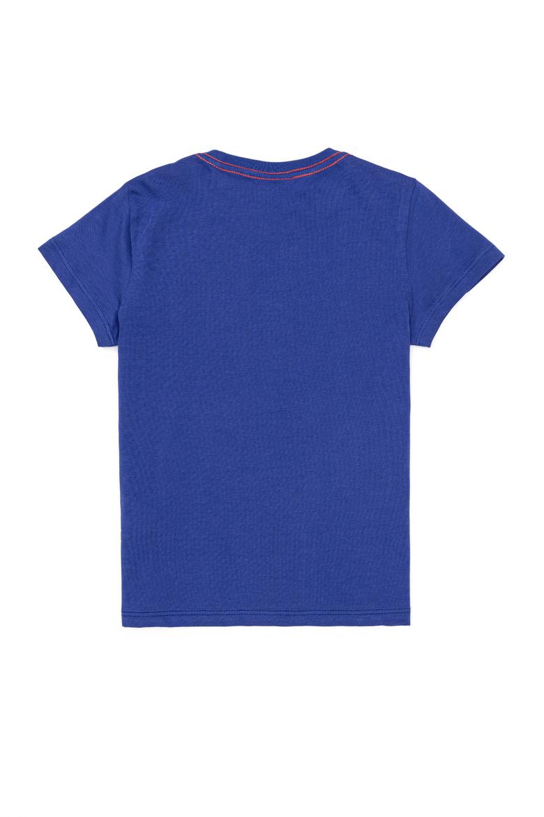 Çocuk Mavi Bisiklet Yaka Tişört - 50249984023