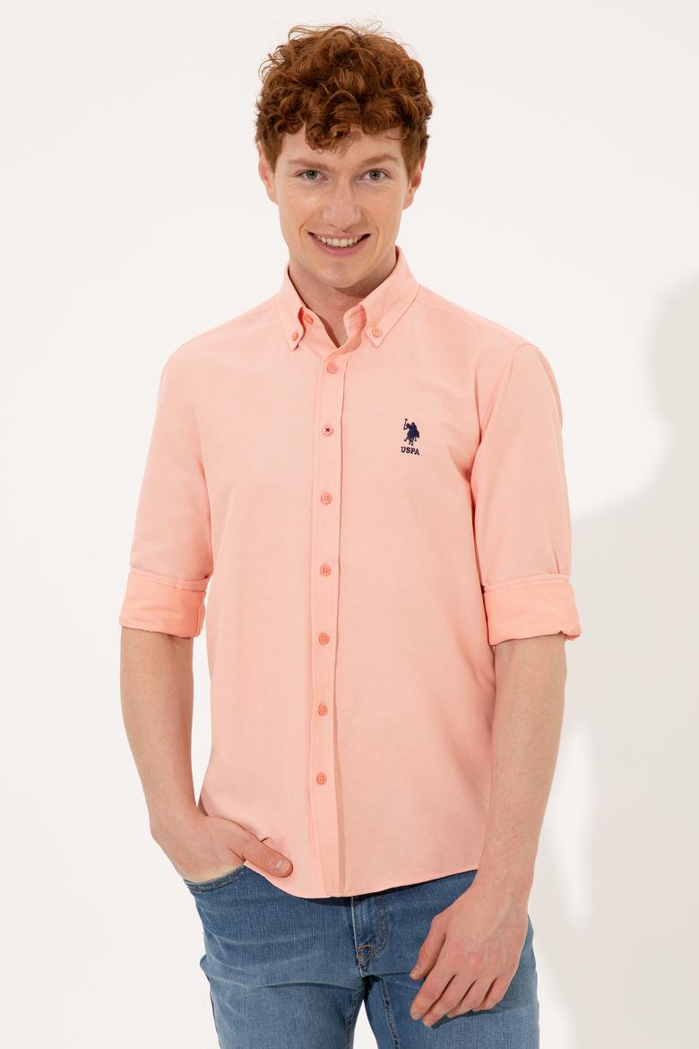 Erkek Somon Uzun Kollu Basic Gömlek - 50249490073