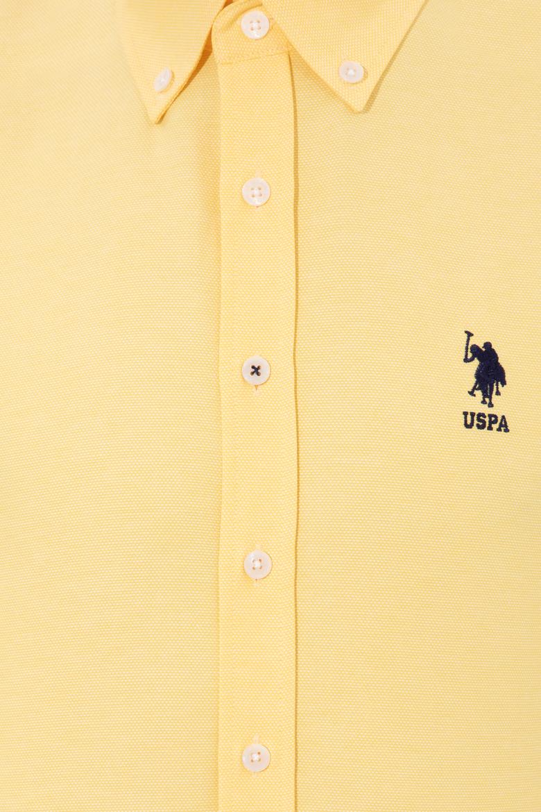 Erkek Açık Sarı Uzun Kollu Basic Gömlek - 50249490021