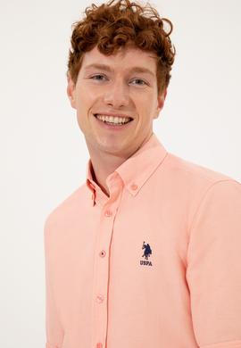 Erkek Somon Uzun Kollu Basic Gömlek - 50249490073