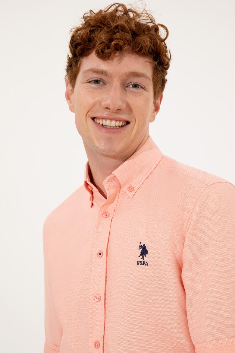 Erkek Somon Uzun Kollu Basic Gömlek - 50249490073