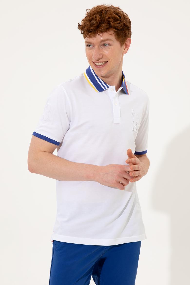 Erkek Beyaz Polo Yaka Tişört - 50249136010