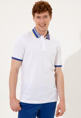 Erkek Beyaz Polo Yaka Tişört - 50249136010