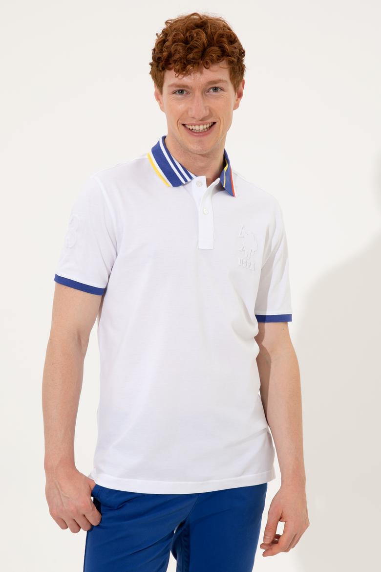 Erkek Beyaz Polo Yaka Tişört - 50249136010