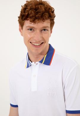 Erkek Beyaz Polo Yaka Tişört - 50249136010