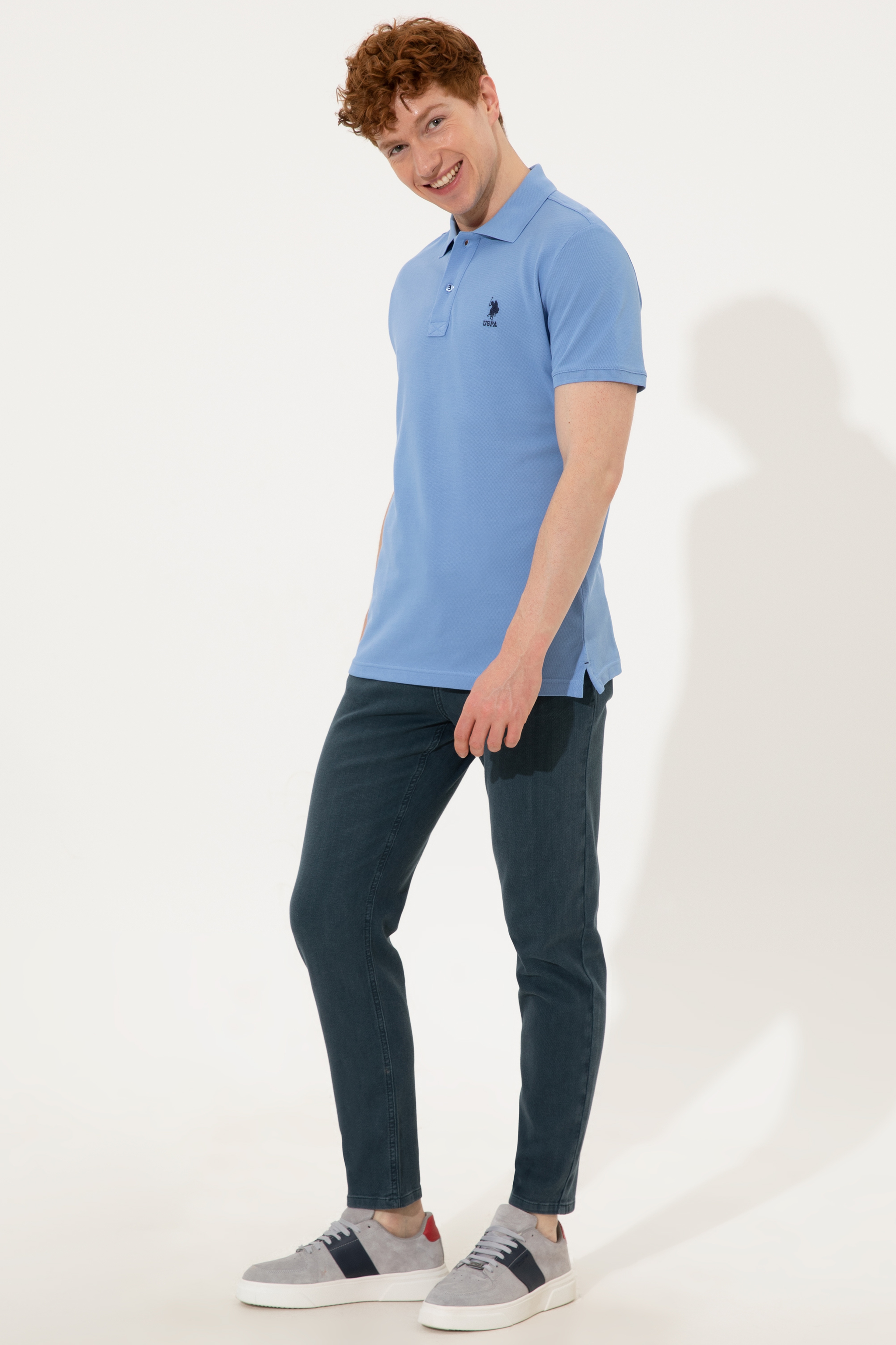 Erkek Saks Basic Tişört