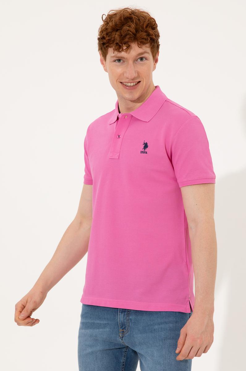 Erkek Pembe Basic Tişört