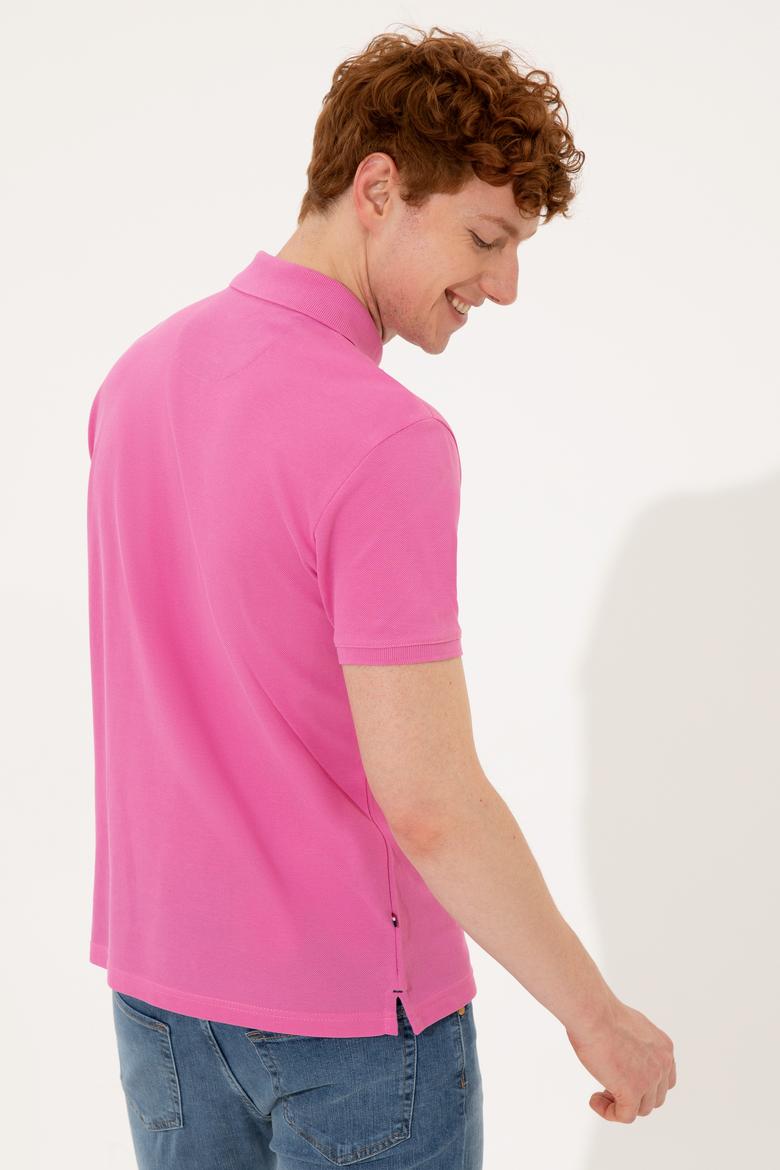 Erkek Pembe Basic Tişört - 50249153135