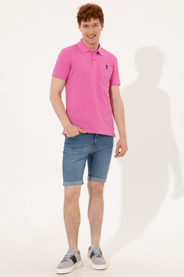 Erkek Pembe Basic Tişört - 50249153135