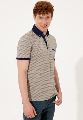 Erkek Haki Polo Yaka Tişört - 50249185009