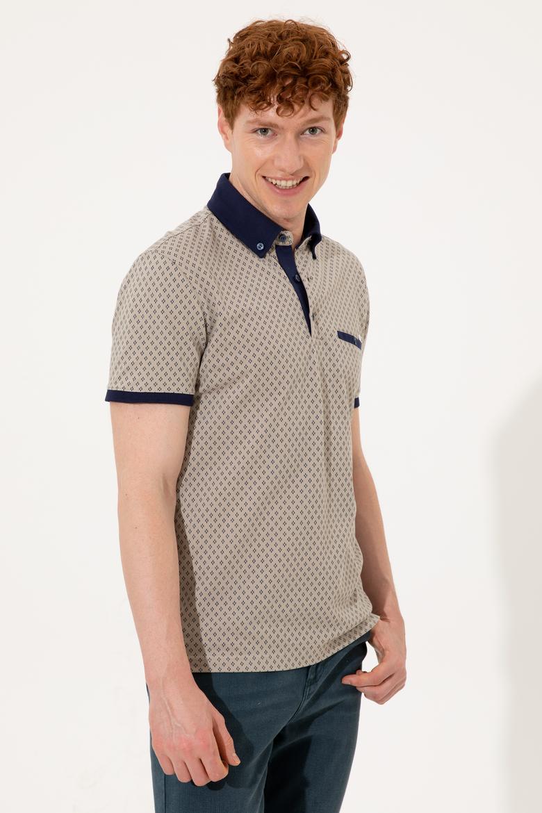 Erkek Haki Polo Yaka Tişört - 50249185009