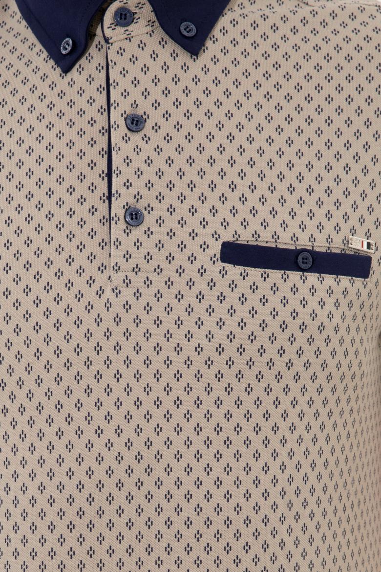 Erkek Haki Polo Yaka Tişört - 50249185009