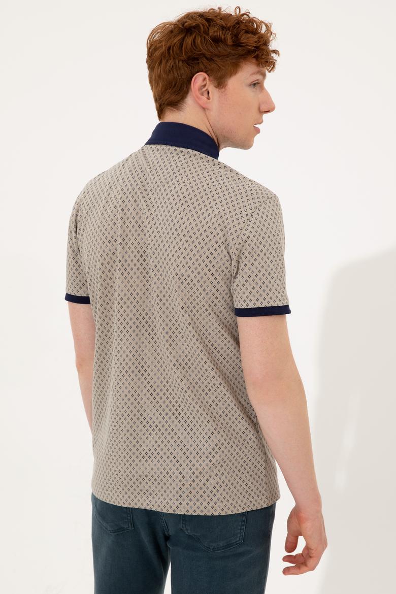 Erkek Haki Polo Yaka Tişört - 50249185009