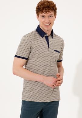 Erkek Haki Polo Yaka Tişört - 50249185009
