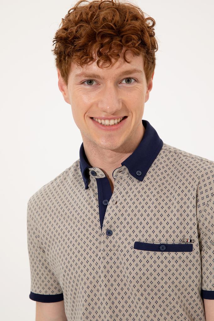 Erkek Haki Polo Yaka Tişört