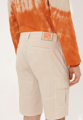 Erkek Bej Dokuma Şort - 50246075009