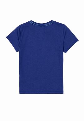 Çocuk Mavi Bisiklet Yaka Tişört - 50247805012