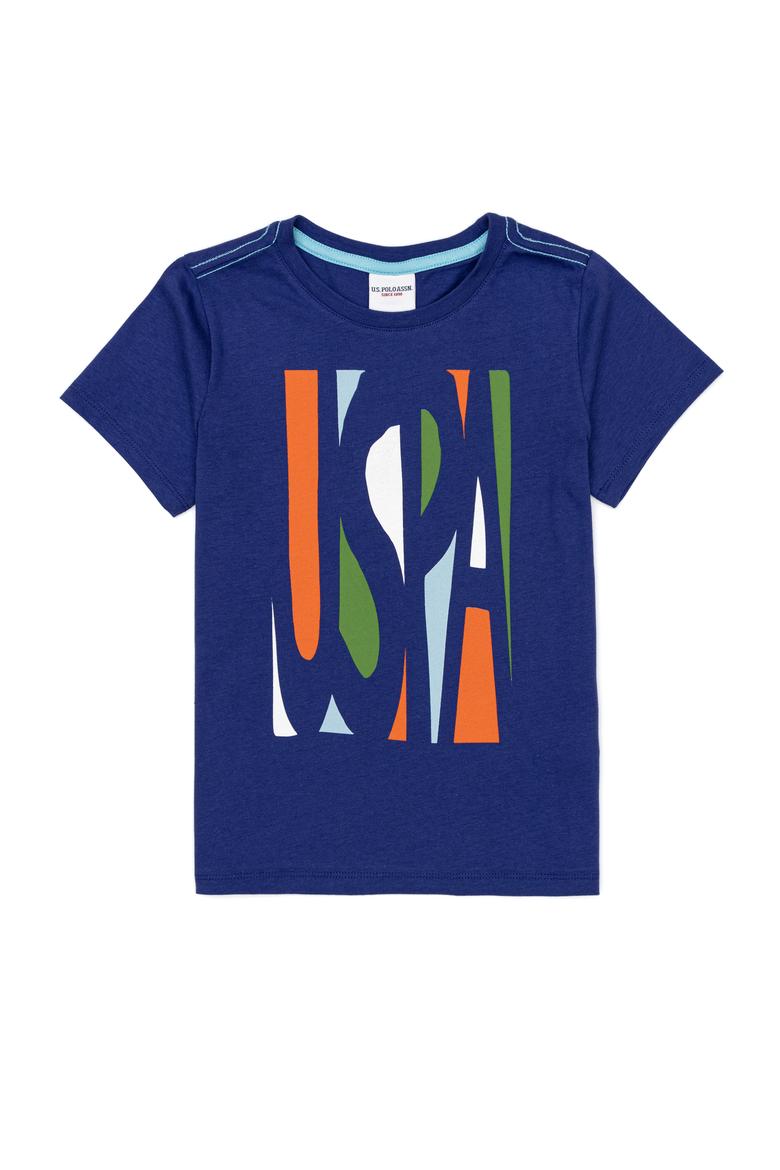 Çocuk Mavi Bisiklet Yaka Tişört