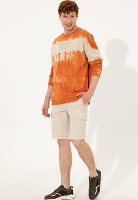 Erkek Bej Dokuma Şort - 50246075009