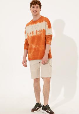 Erkek Bej Dokuma Şort - 50246075009