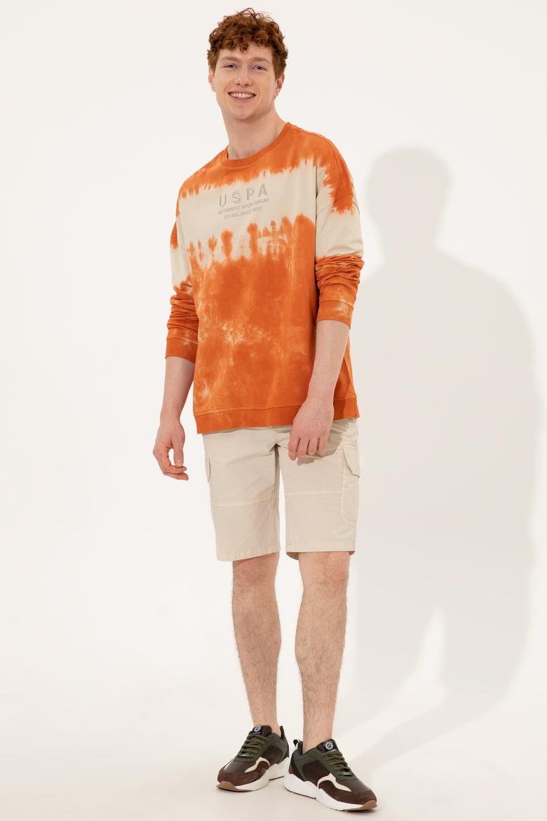 Erkek Bej Dokuma Şort