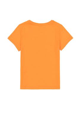 Çocuk Turuncu Bisiklet Yaka Tişört - 50246559036