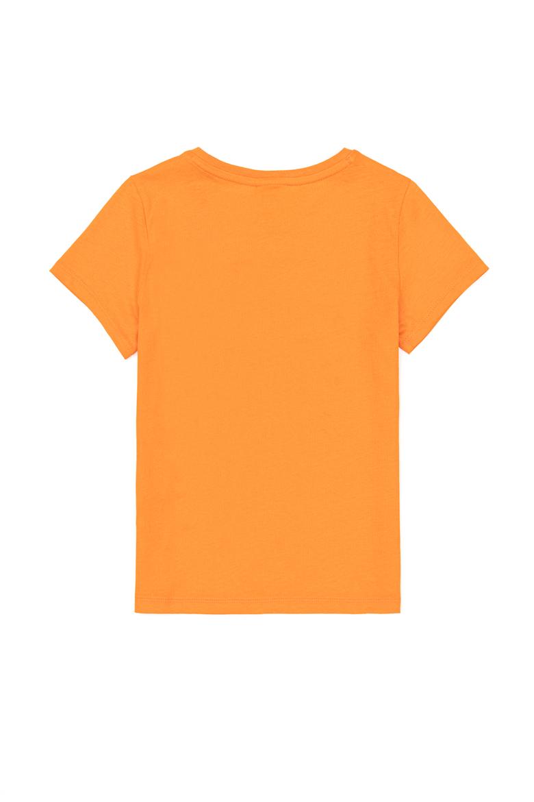 Çocuk Turuncu Bisiklet Yaka Tişört - 50246559036