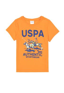 Çocuk Turuncu Bisiklet Yaka Tişört - 50246559036