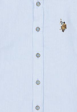 Erkek Çocuk Açık Mavi Uzun Kollu Basic Gömlek - 50247649034