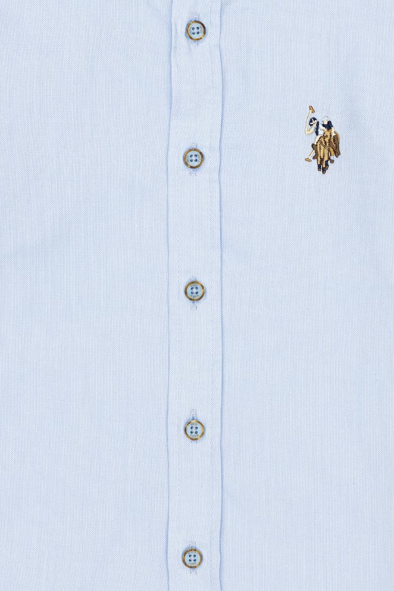 Erkek Çocuk Açık Mavi Uzun Kollu Basic Gömlek - 50247649034