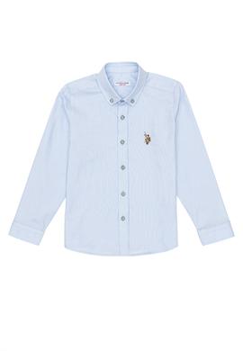 Erkek Çocuk Açık Mavi Uzun Kollu Basic Gömlek - 50247649034