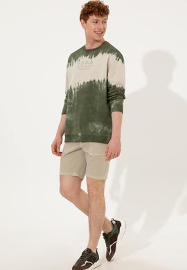 Erkek Haki Jean Şort - 50249363019